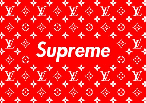 Louis Vuitton x supreme font